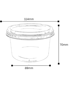 Plano Tecnico Tarrina 14 oz ProductPlast