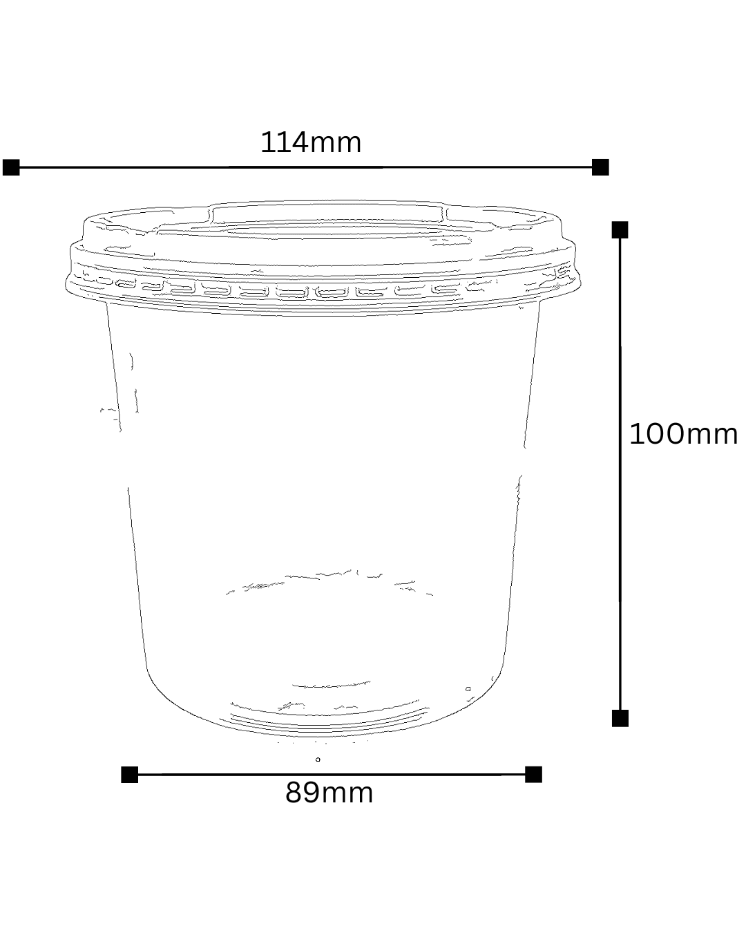 Plano Tecnico Tarrina 24 oz ProductPlast