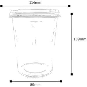 Tarrina plástica CHIC 32 oz – Caja x 500 und
