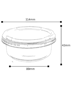 Plano Tecnico Tarrina 8 oz ProductPlast