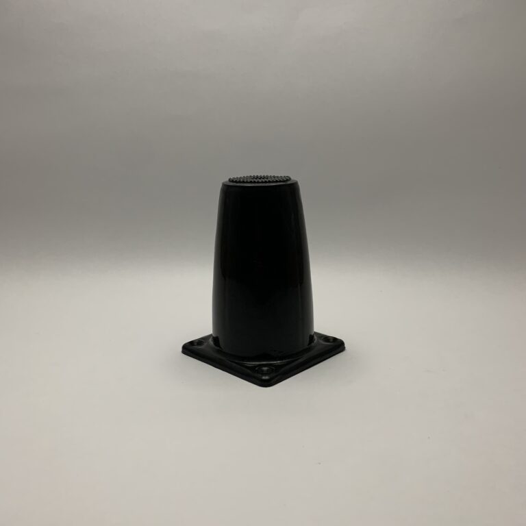 Pata plástica cónica para mueble, vista lateral