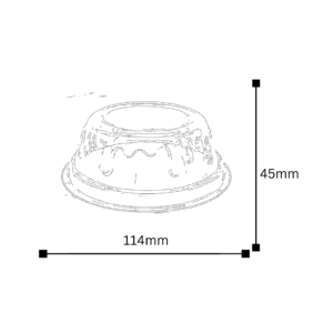 Tapa domo para tarrina CHIC – Caja x 1.000 und