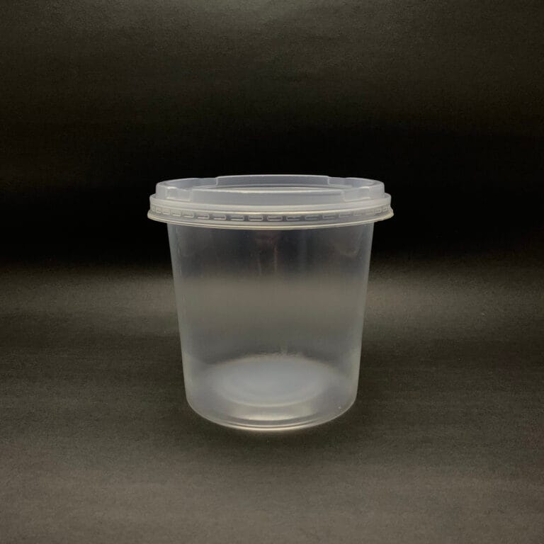 Tarrina plástica CHIC de 24 oz con tapa, para alimentos