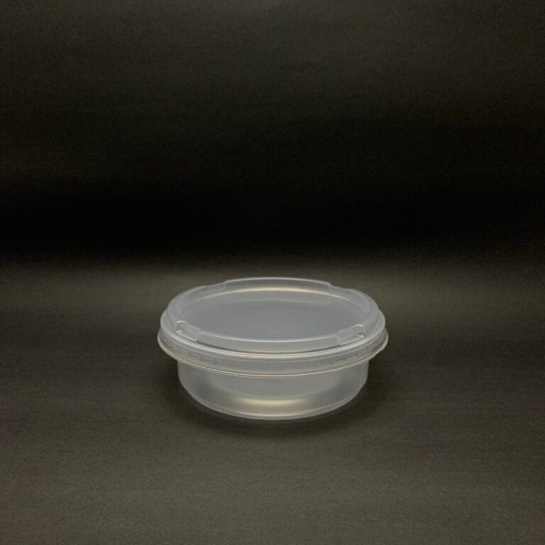 Tarrina plástica CHIC de 6 oz con tapa, para alimentos