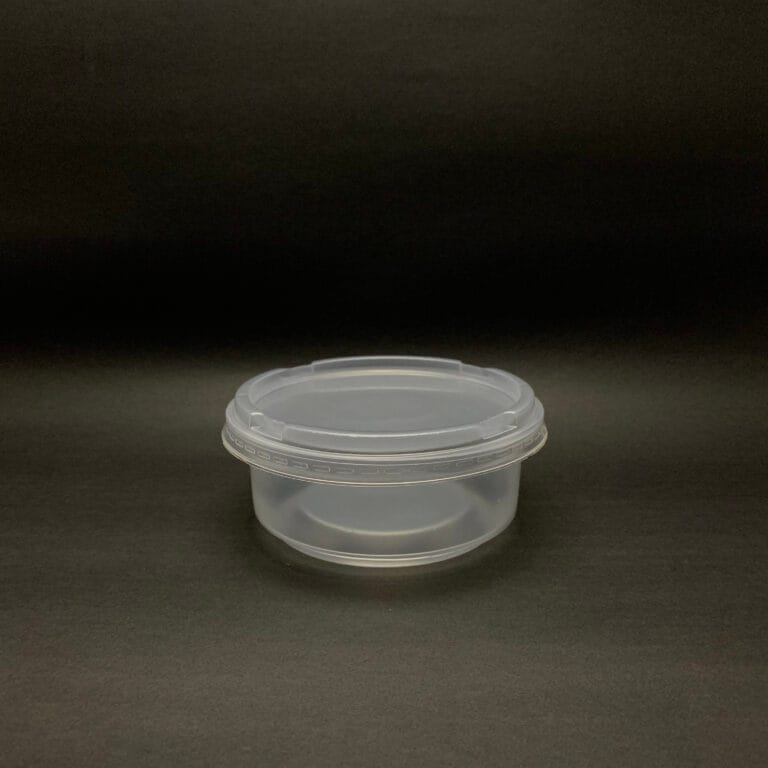 Tarrina plástica CHIC de 8 oz con tapa, para alimentos