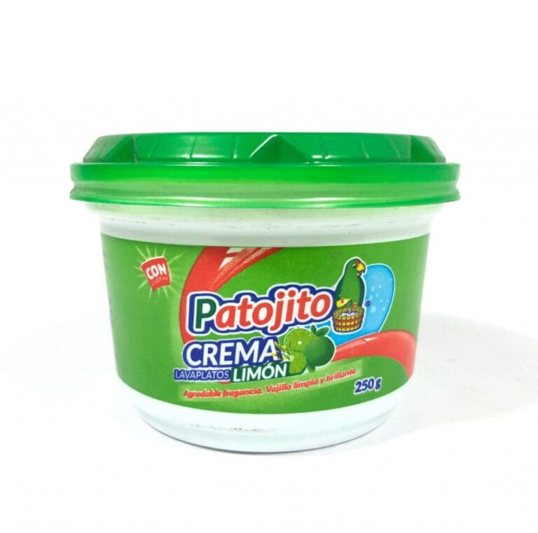 Crema lavaloza Patojito envasada en tarrina plástica para lavaloza