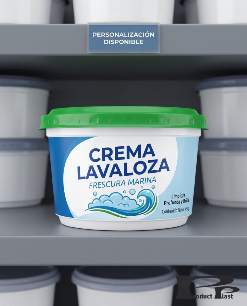 Tarrina lavaloza personalizada con la marca del cliente